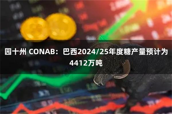 园十州 CONAB：巴西2024/25年度糖产量预计为4412万吨